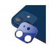 Protectie Camera Usams Metal si Sticla Securizata Pentru iPhone 12 mini Albastru
